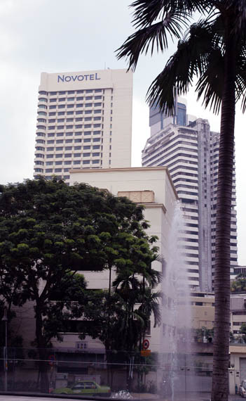 View of the hotel from the Convention Center